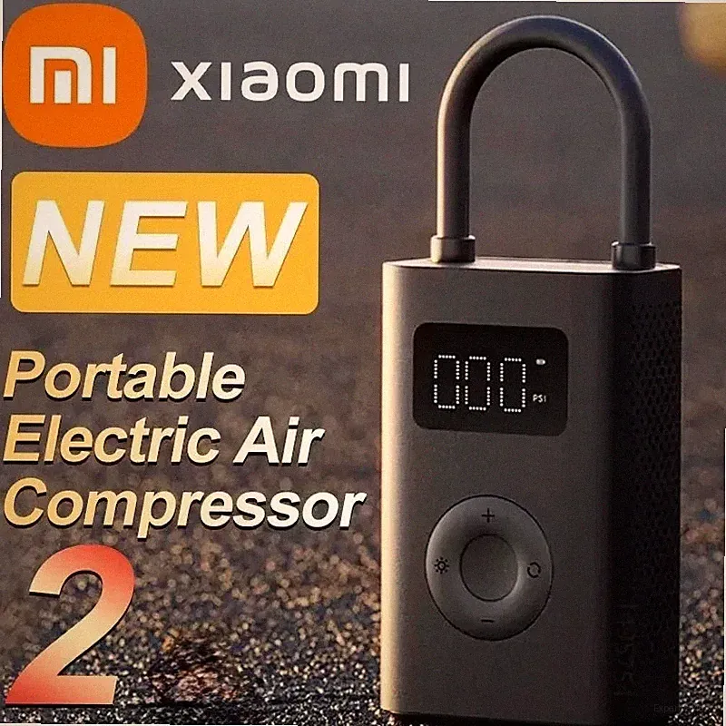 XIAOMI Mijia Air Pump 2 25%Speed Boost 150PSI Car Tire Inflator Compressor